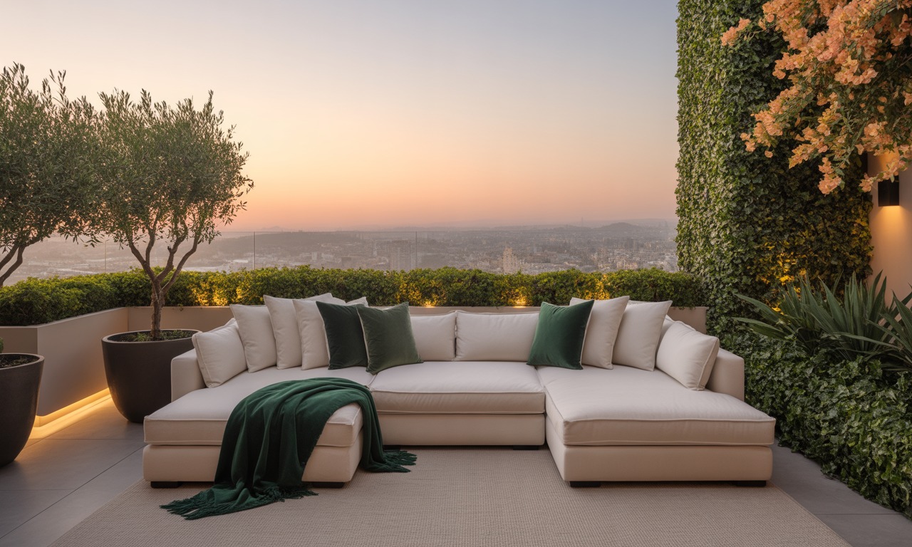 Family sitting space rooftop